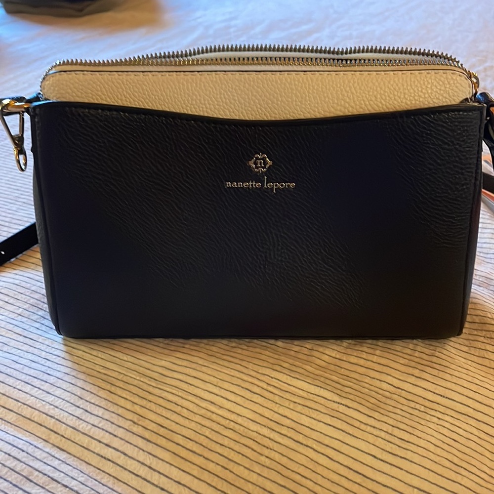 Black and Cream Purse by Nanette Lepore